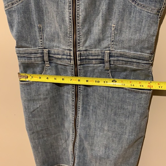 American Eagle Blue Stretch Denim Dress - Women’s Size 12 - Picture 10 of 10